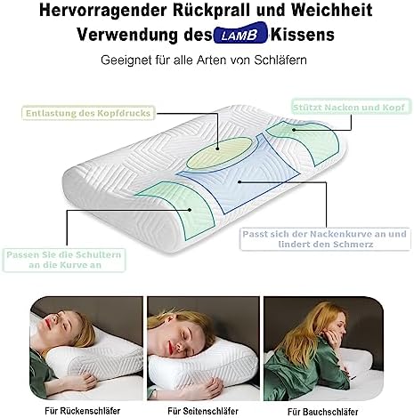 Oreiller ergonomique cervical réglable en hauteur pour un confort optimal