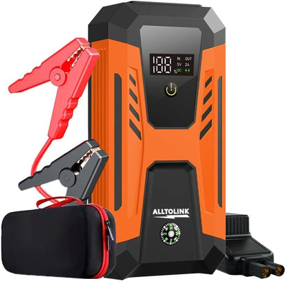 Booster Batterie Voiture Puissant 3000A avec Chargeur Portable et Écran LED