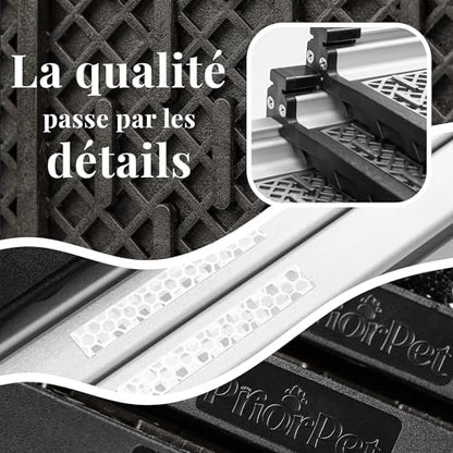 Rampe chien voiture antidérapante et pliable pour une sécurité optimale