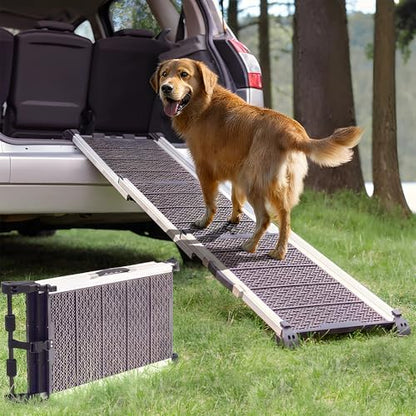 Rampe chien voiture antidérapante et pliable pour une sécurité optimale
