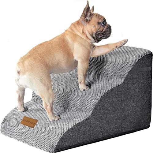 Escalier pour chien confortable et stable avec plusieurs tailles de marches