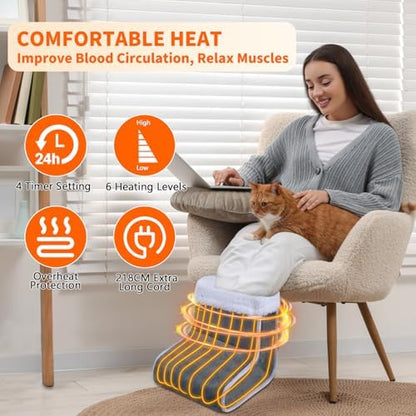Chauffe pieds électrique idéal pour l'hiver avec chaleur rapide et sécurité élevée
