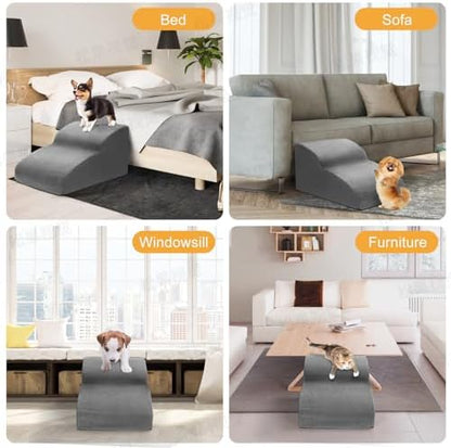 Escalier pour chien avec éponge élastique et design antidérapant pour animaux de moins de 25 kg