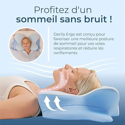 Oreiller ergonomique cervical pour un soutien optimal et un sommeil réparateur