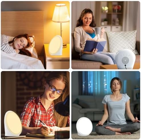 Lampe luminothérapie avec réglages de température et luminosité ajustables