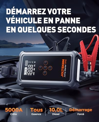 Booster Batterie Voiture Polyvalent et Puissant pour Toutes Conditions