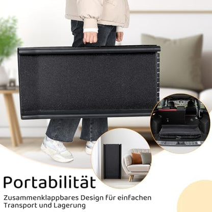 Rampe chien voiture antidérapante et pliable pour animaux âgés et lourds