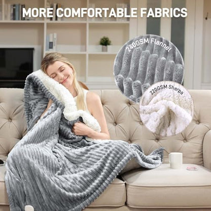 Couverture chauffante avec chauffage rapide, sécurité renforcée et entretien facile