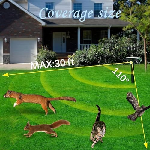 Répulsif pour chats efficace et écologique avec ultrasons et capteur de mouvement