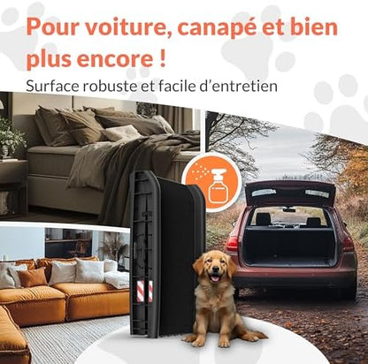 Rampe chien voiture antidérapante et légère avec accessoires pratiques