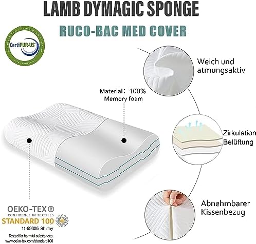 Oreiller ergonomique cervical réglable en hauteur pour un confort optimal