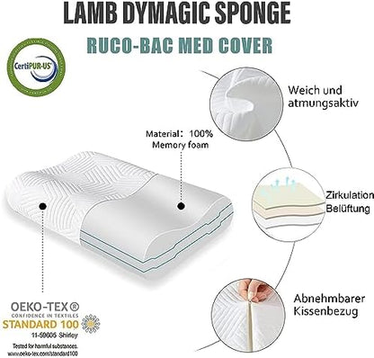 Oreiller ergonomique cervical réglable en hauteur pour un confort optimal