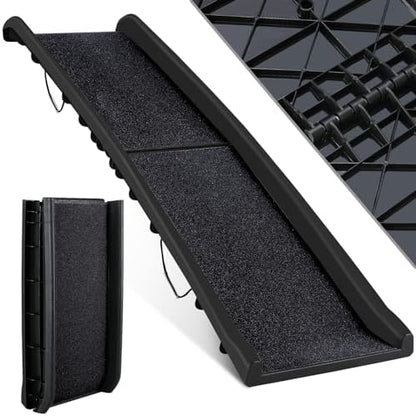 Rampe chien voiture antidérapante et pliable pour animaux âgés et lourds