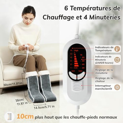 Chauffe pieds électrique avec contrôle de température et mobilité améliorée