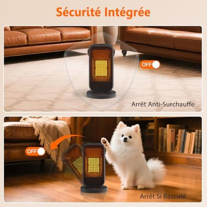 Chauffage d'appoint puissant et polyvalent pour un confort optimal