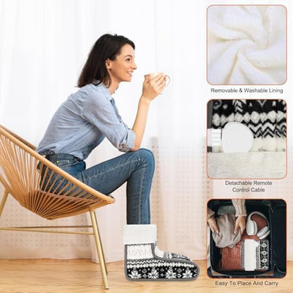 Chauffe pieds électrique avec télécommande et température réglable pour un confort optimal