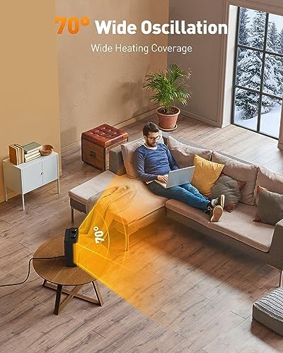 Chauffage d'appoint électrique avec modes multiples et sécurité avancée