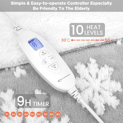 Couverture chauffante extra large et épaisse pour un confort optimal