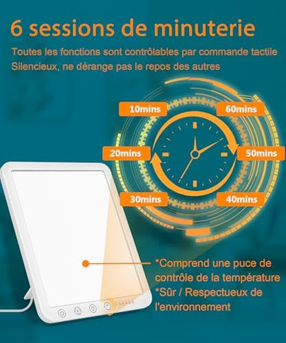 Lampe luminothérapie LED sans UV pour améliorer l'humeur et l'énergie