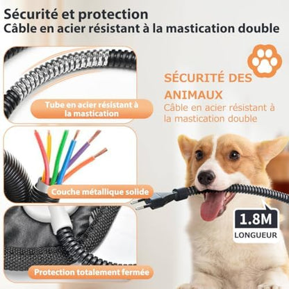 Couverture chauffante pour animaux avec contrôle de température et sécurité avancée
