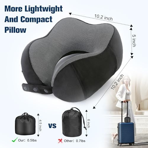 Oreiller ergonomique cervical réglable pour un confort optimal en voyage