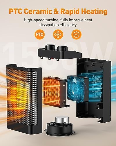 Chauffage d'appoint électrique avec modes multiples et sécurité avancée