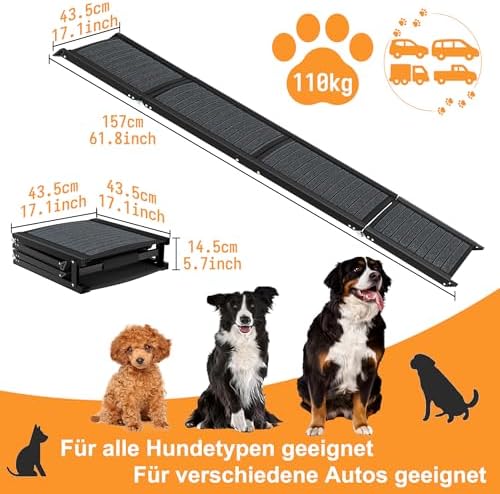 Rampe chien voiture pliable et sécurisée pour un accès facile