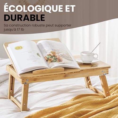 Support pour ordinateur portable ergonomique et ajustable avec tiroir intégré