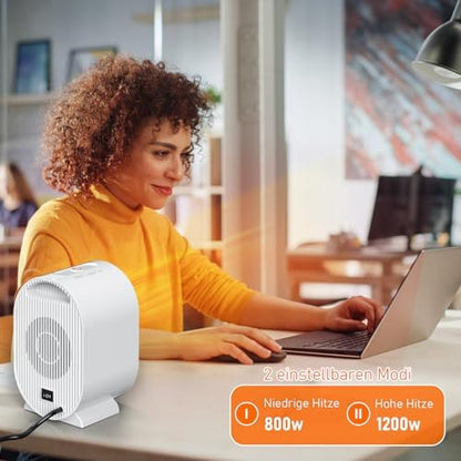 Chauffage d'appoint compact et puissant avec sécurité avancée et faible consommation