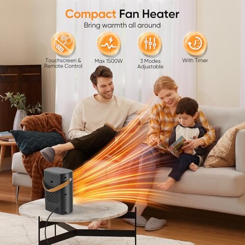 Chauffage d'appoint puissant et silencieux avec contrôle intelligent et sécurité avancée