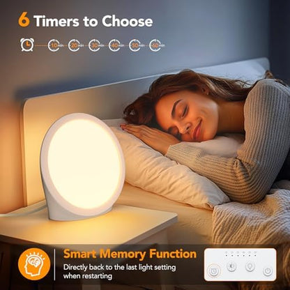 Lampe de luminothérapie LED 10000 Lux avec réglages de couleur et minuterie