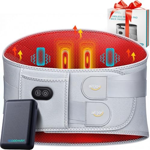 Ceinture Chauffante Portable avec Batterie 10000mAh et Options de Chaleur et Vibration